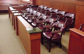 Empty Jury Chairs